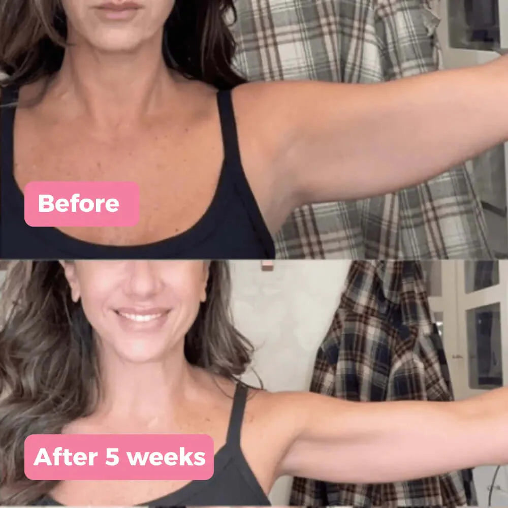 Visible transformation after 30 days of massage