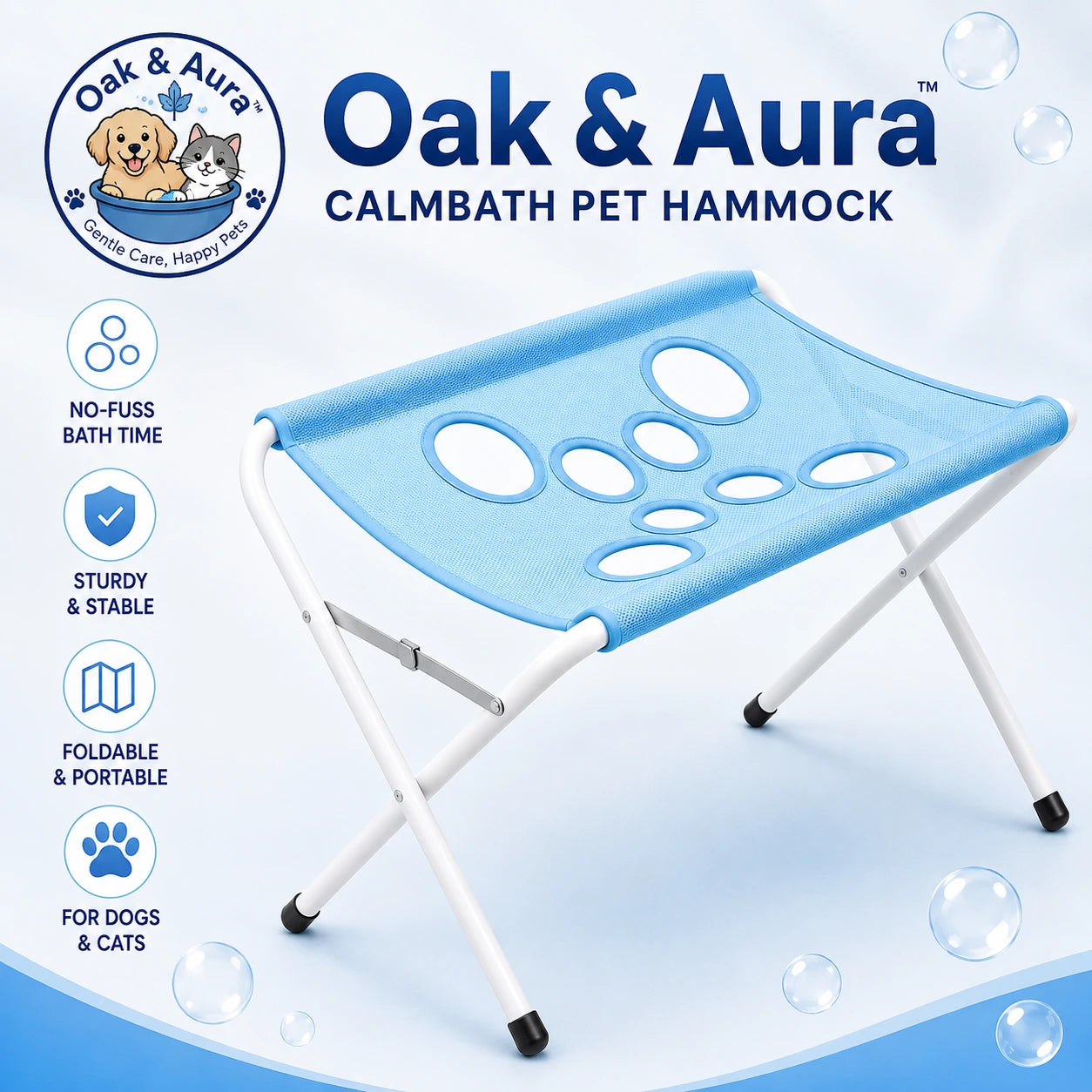 Oak & Aura™ CalmBath Pet Hammock