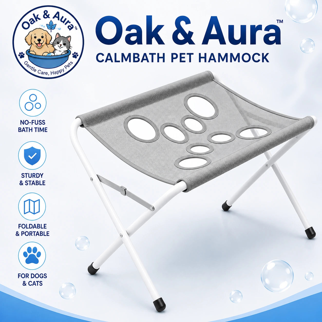 Oak & Aura™ CalmBath Pet Hammock