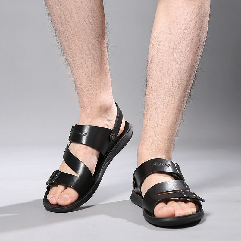 Sandals Men Casual Comfortable Barefoot Buckle Shoes Oak & Aura summer dress Oak & Aura