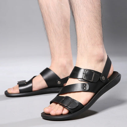 Sandals Men Casual Comfortable Barefoot Buckle Shoes Oak & Aura summer dress Oak & Aura