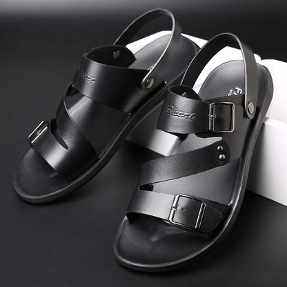 Sandals Men Casual Comfortable Barefoot Buckle Shoes Oak & Aura summer dress Oak & Aura