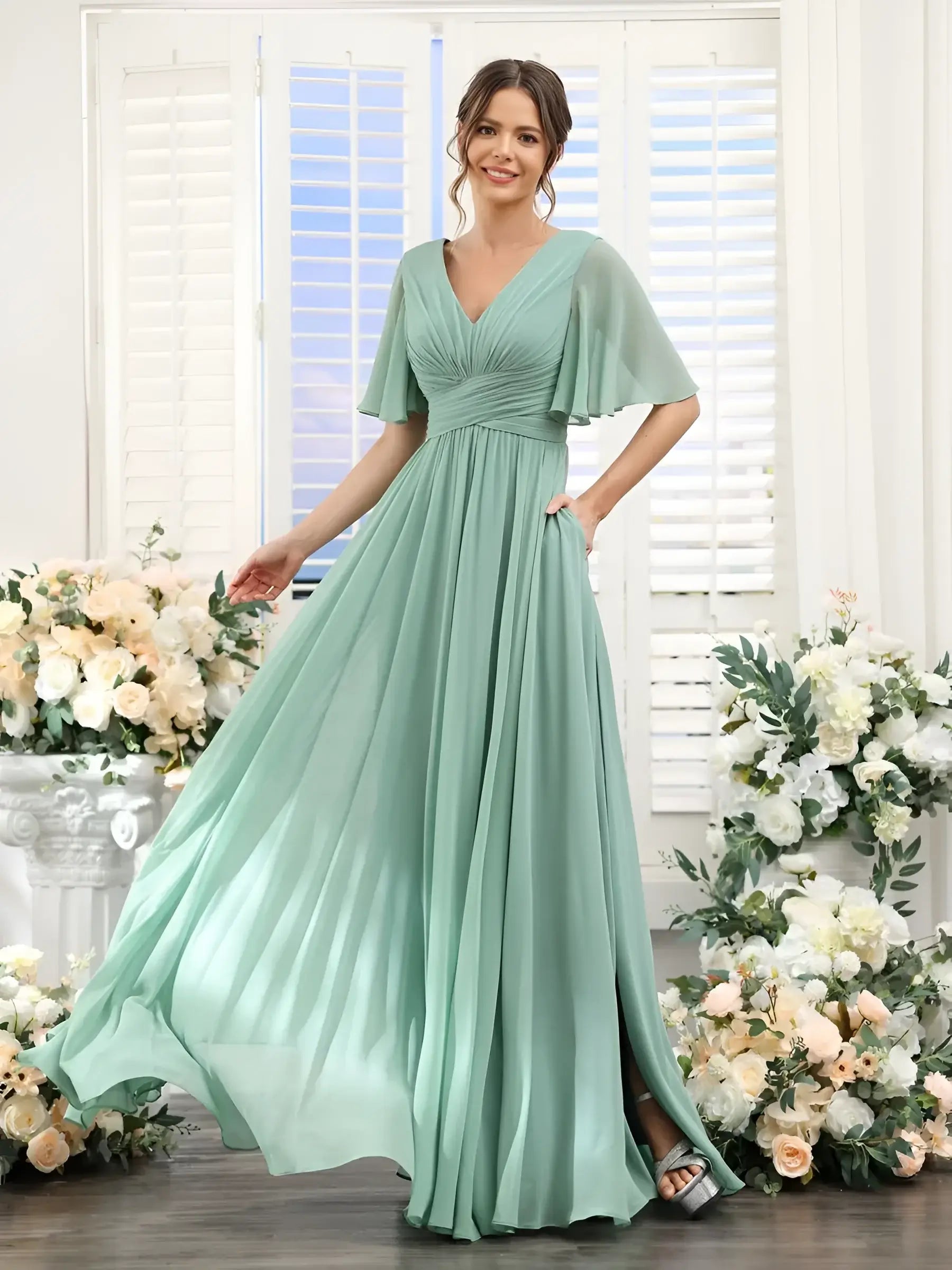 Butterfly Whisper Gown™ Oak & Aura 0 Oak & Aura