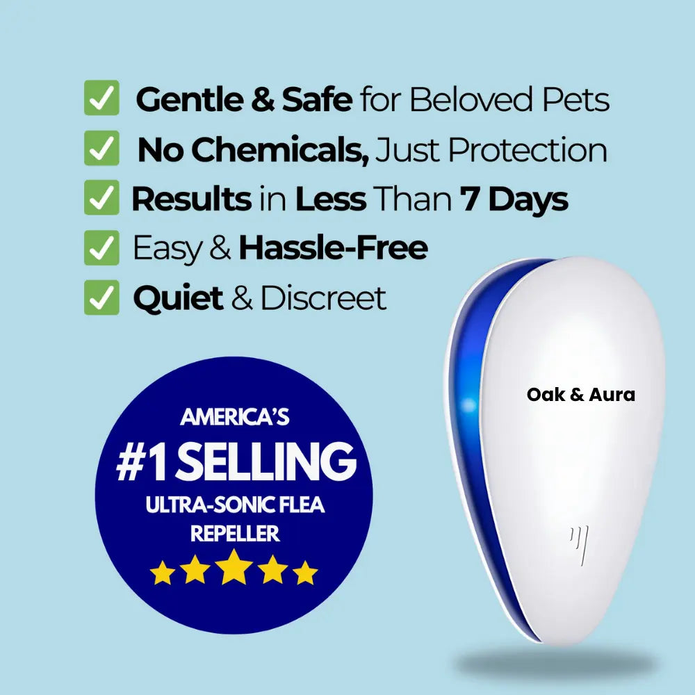 The 2025 breakthrough in ultrasonic defense — clinically proven, pet-safe protection. Oak & Aura 0 Oak & Aura