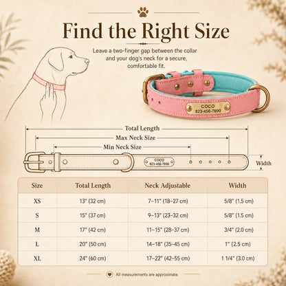 Handmade Premium Personalized Leather Collar