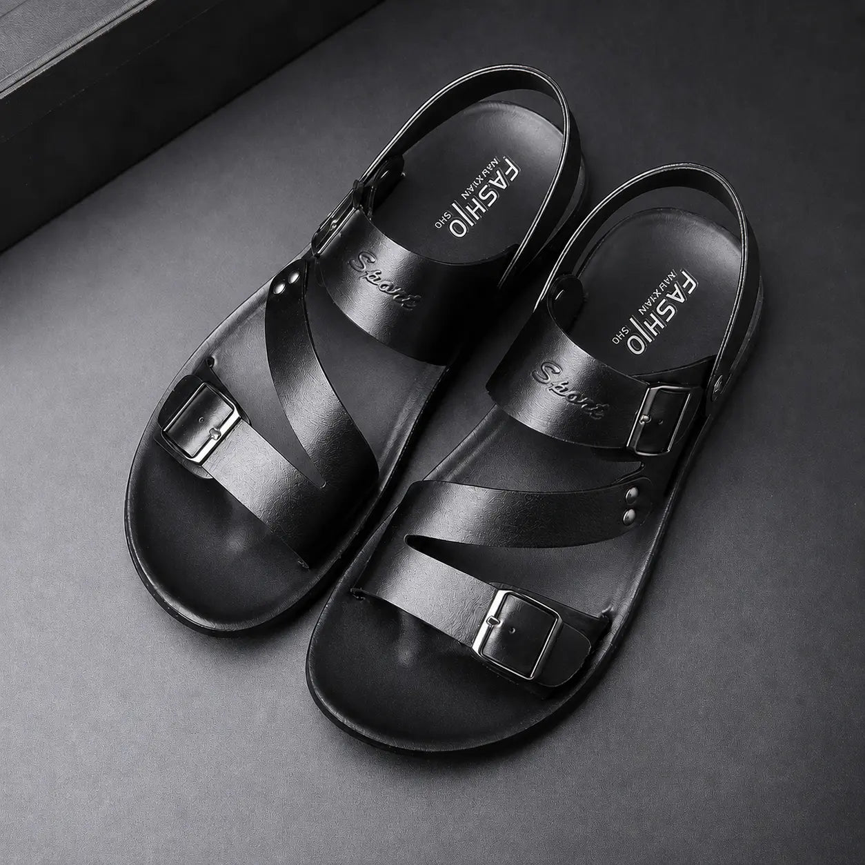Sandals Men Casual Comfortable Barefoot Buckle Shoes Oak & Aura summer dress Oak & Aura