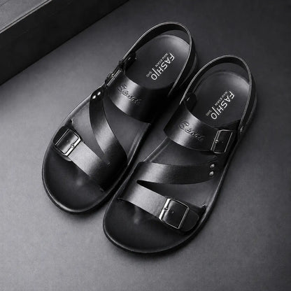 Sandals Men Casual Comfortable Barefoot Buckle Shoes Oak & Aura summer dress Oak & Aura