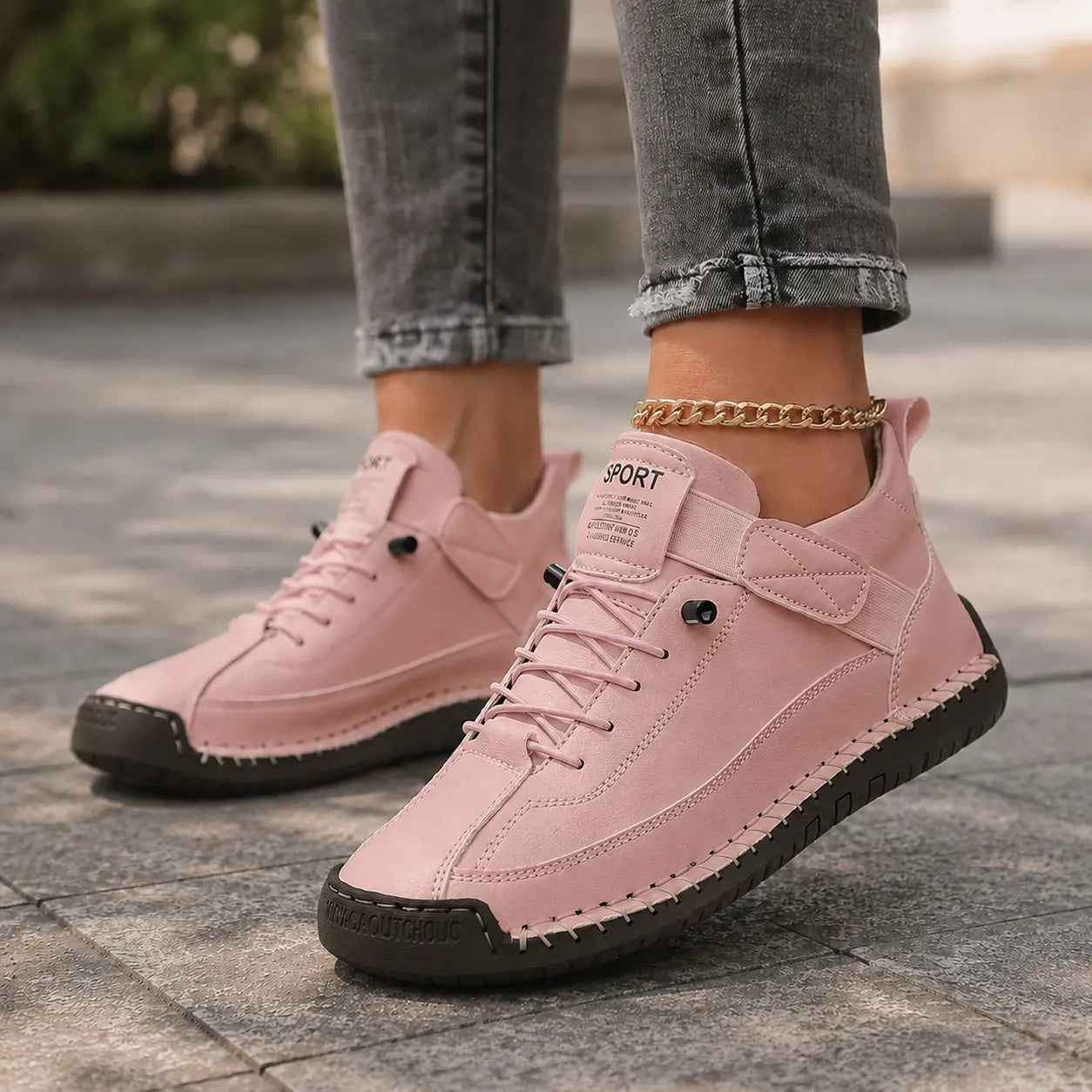 Women Comfort Ankle Shoes | Leather Walking Supportive Trainers Oak & Aura summer dress Oak & Aura