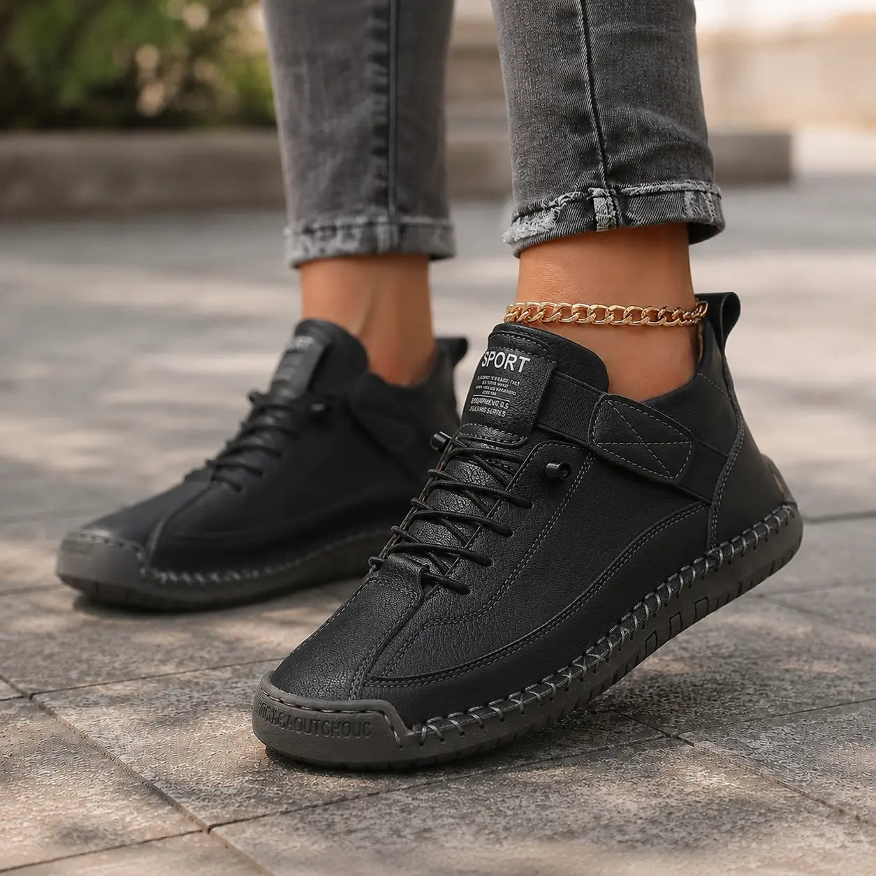 Women Comfort Ankle Shoes | Leather Walking Supportive Trainers Oak & Aura summer dress Oak & Aura