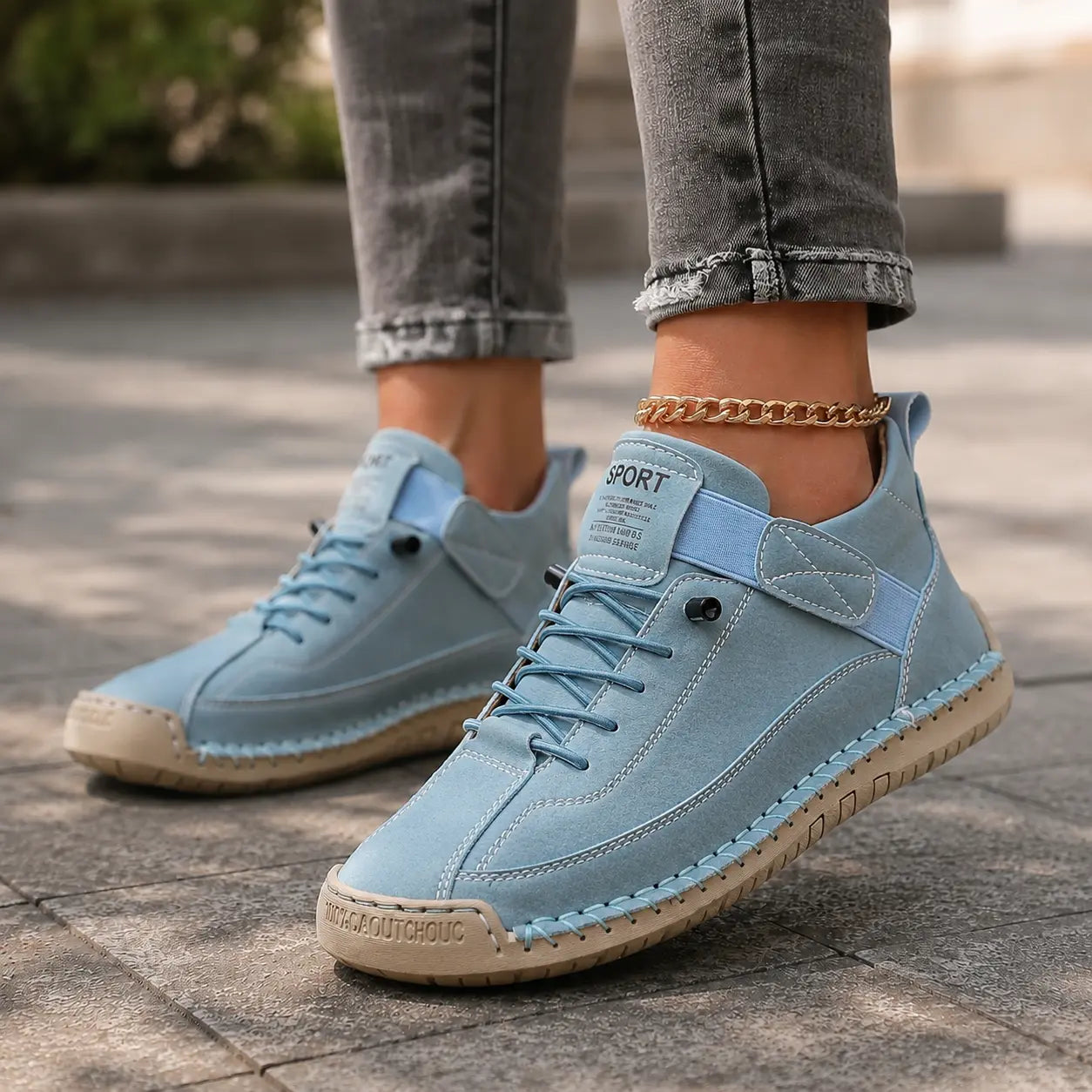 Women Comfort Ankle Shoes | Leather Walking Supportive Trainers Oak & Aura summer dress Oak & Aura
