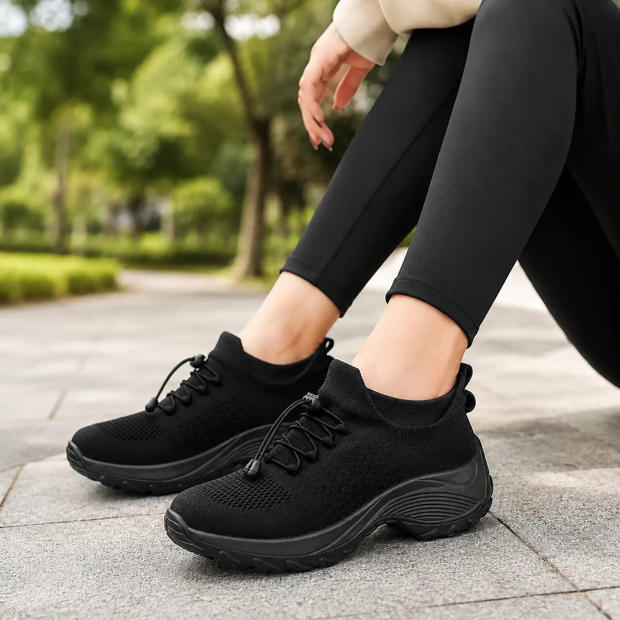 Women Slip On Sock Trainers – Breathable Lightweight Casual Walking Shoes Oak & Aura summer dress Oak & Aura