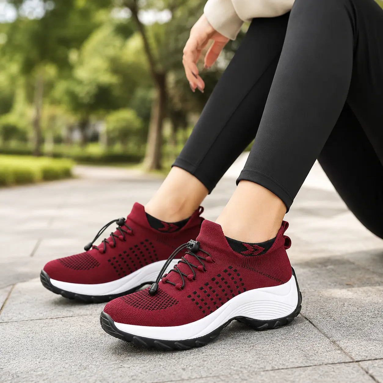 Women Slip On Sock Trainers – Breathable Lightweight Casual Walking Shoes Oak & Aura summer dress Oak & Aura
