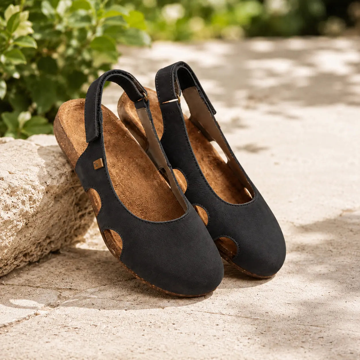 Women Comfort Flat Sandals – Cushioned Adjustable Strap Summer Walking Shoes Oak & Aura summer dress Oak & Aura