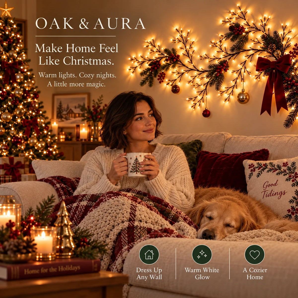 Oak & Aura | Christmas Light Vine