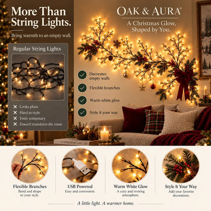 Oak & Aura | Christmas Light Vine