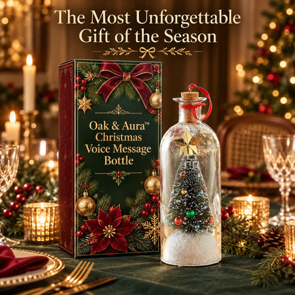 Oak & Aura™ Christmas Voice Message Bottle