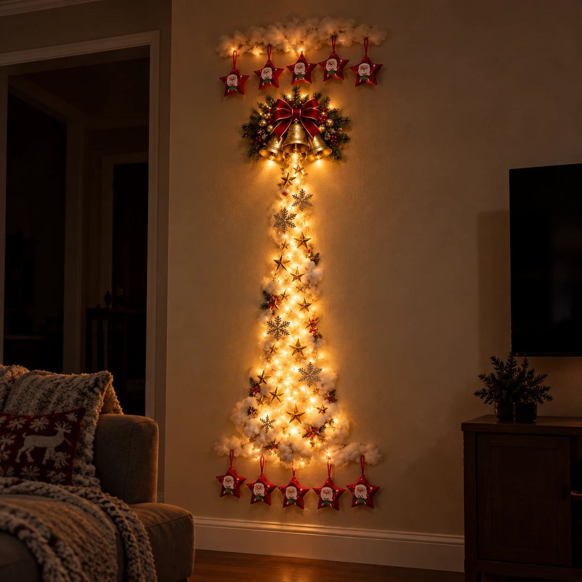 Oak & Aura™ Christmas Magic Trail Wall Light.