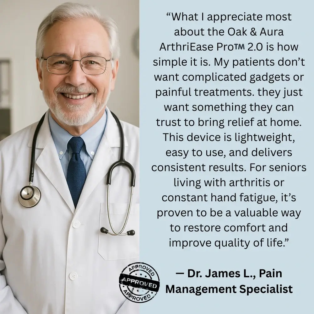 Pain-free hands, confident daily living. Oak & Aura 0 Oak & Aura