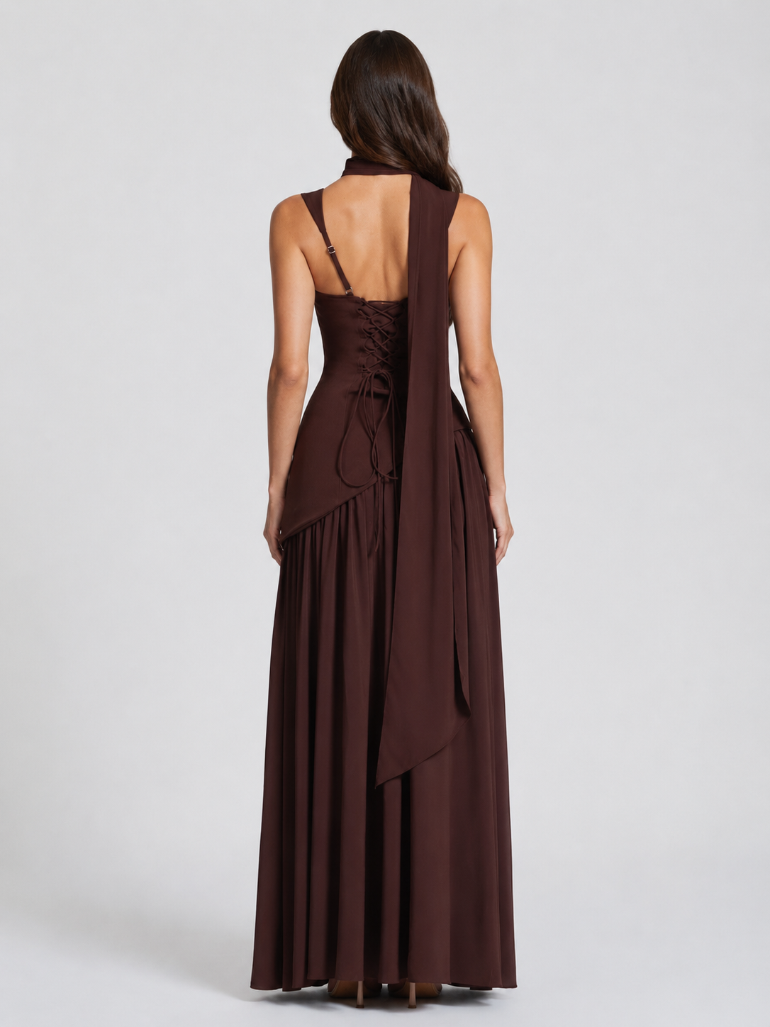 Floor Length Satin Maxi Dress Montleigh Women's Dress Oak & Aura