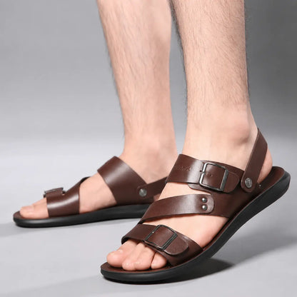 Sandals Men Casual Comfortable Barefoot Buckle Shoes Oak & Aura summer dress Oak & Aura
