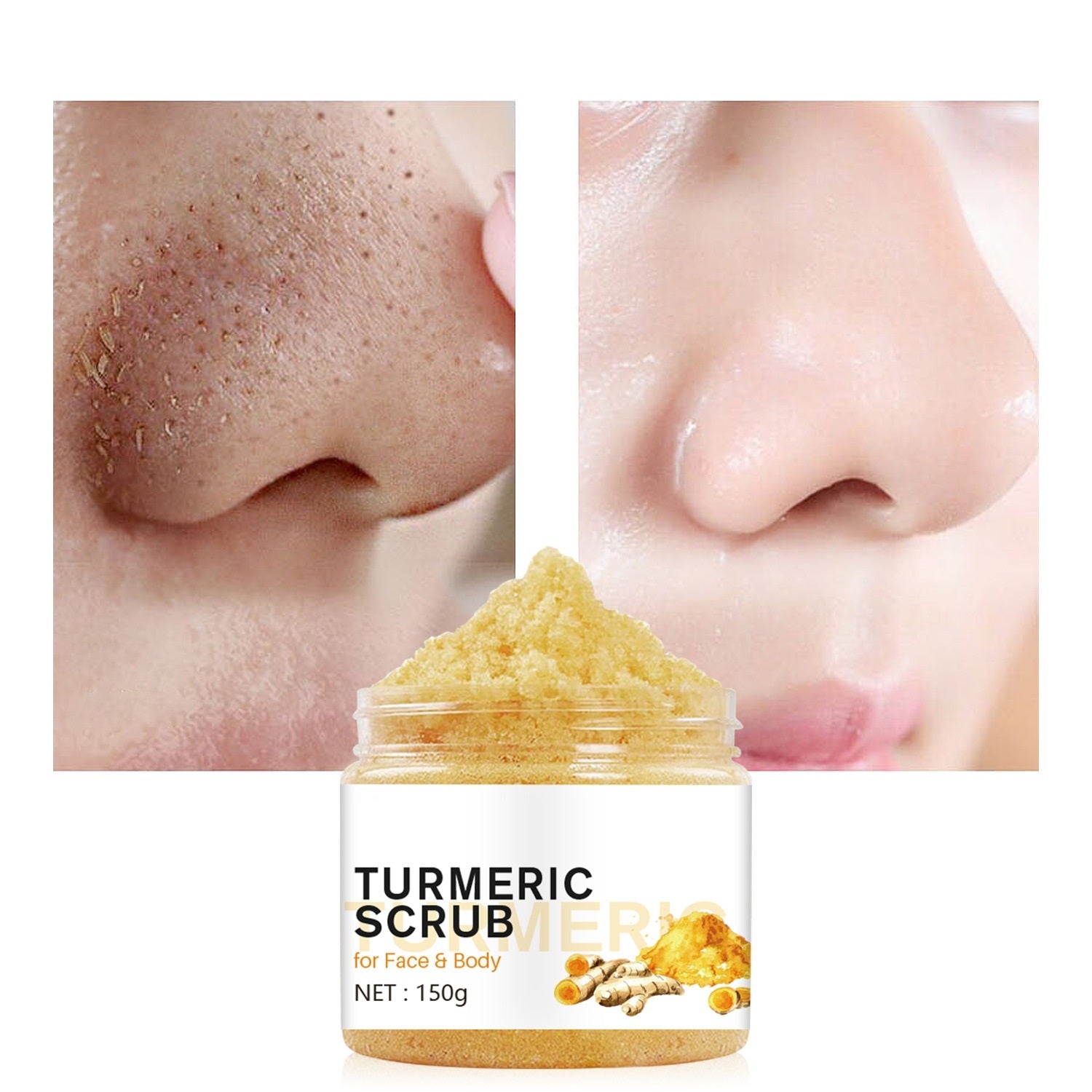 Turmeric Scrub Softens Horny Body Care Oak & Aura 0 Oak & Aura
