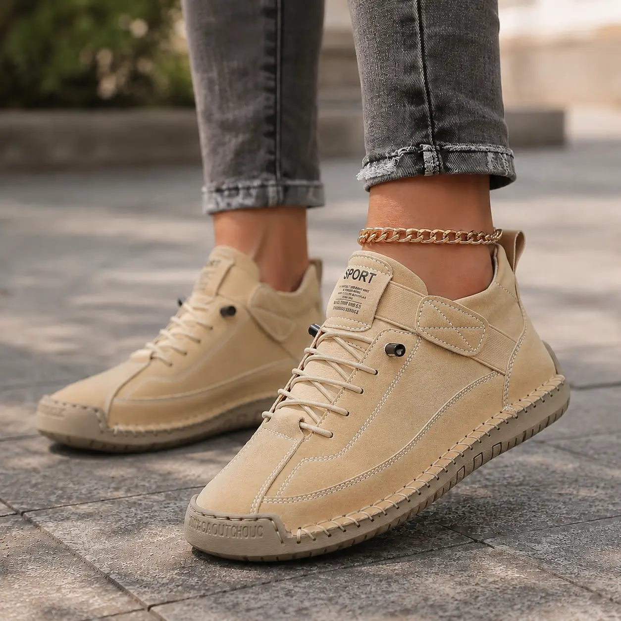 Women Comfort Ankle Shoes | Leather Walking Supportive Trainers Oak & Aura summer dress Oak & Aura