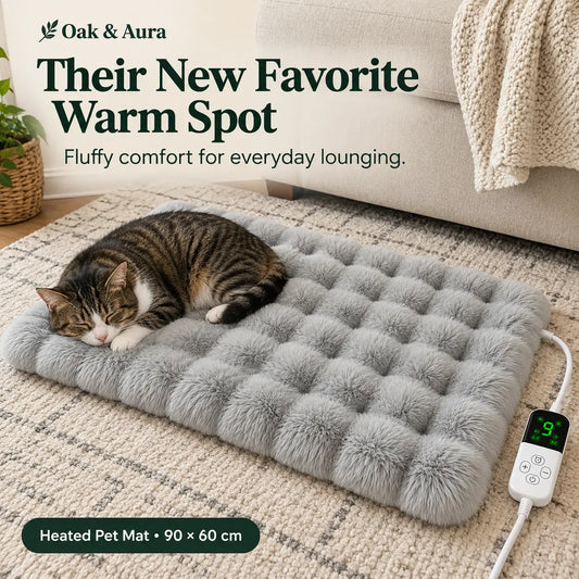 Oak & Aura™ CozyPaws Heated Pet Mat