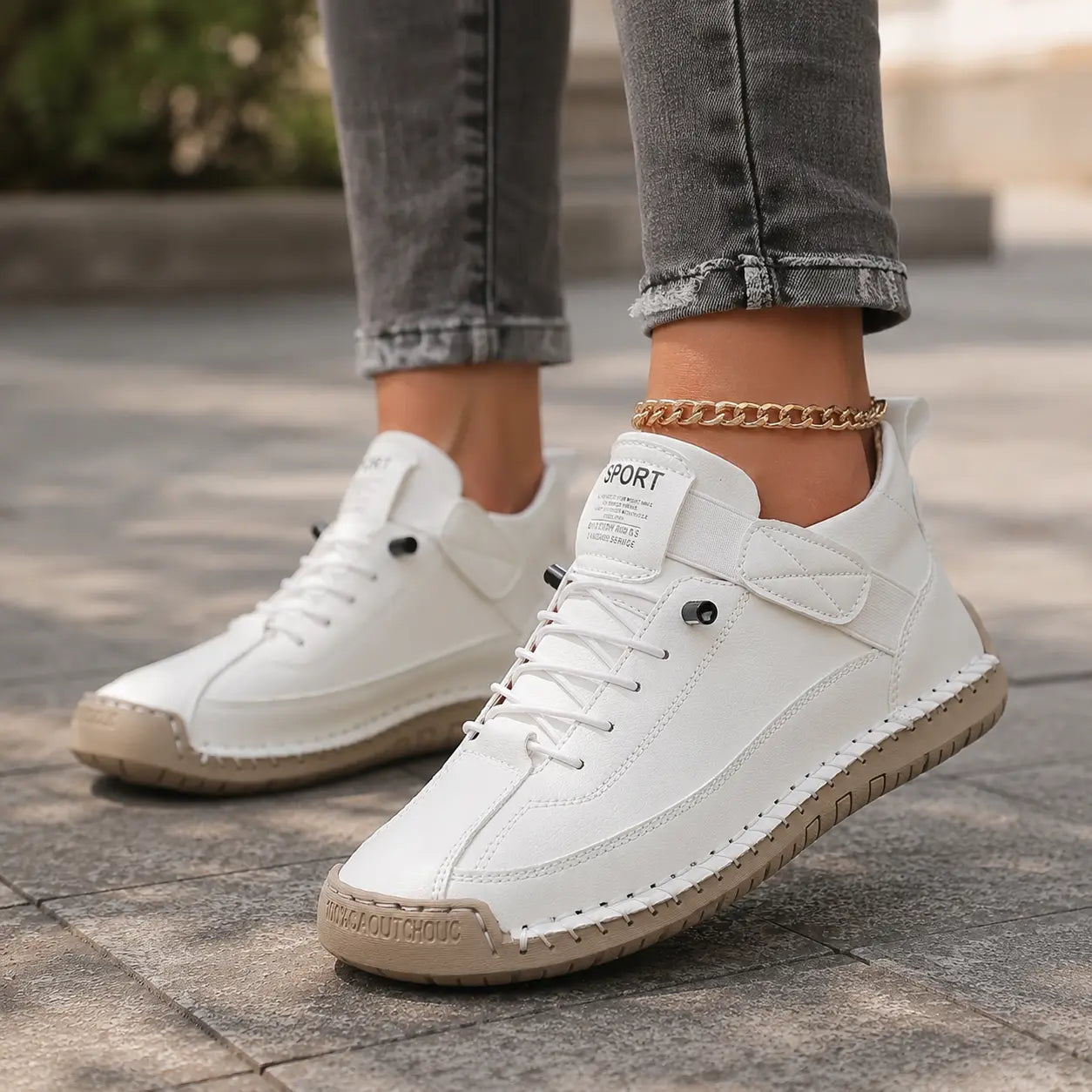 Women Comfort Ankle Shoes | Leather Walking Supportive Trainers Oak & Aura summer dress Oak & Aura